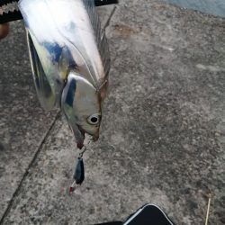 台風前のショアジギング