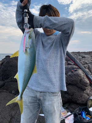 夜にエギング   朝はショアジギ