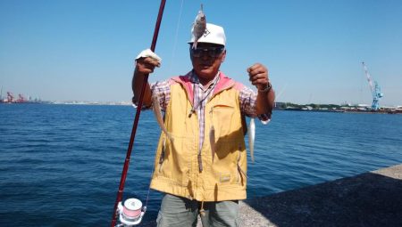 台風接近前の播磨新島釣行