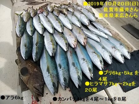 大物釣果速報！●光義丸：平戸市早福港