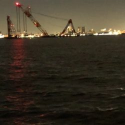 向かい風が寒かった