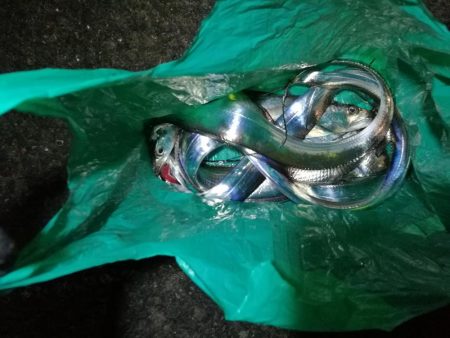 南港釣行 （10/15 10月半ば南港タチウオ釣り 6本(max 90cm) 釣果有り）