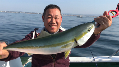 知り合いの船でブリ、メジロ、ハマチ狙い