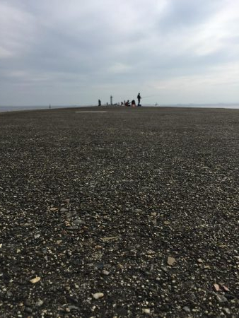 四日市沖堤防でショアジギング