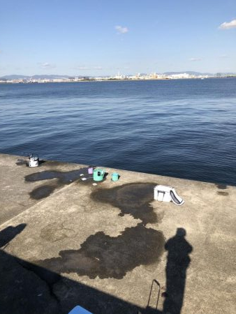 武庫川一文字でハマチ