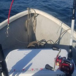 手漕ぎボートで