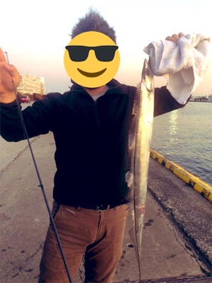 船橋港 太刀魚90cm