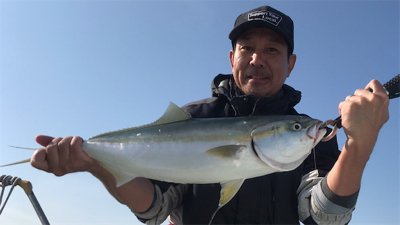 知り合いの船でブリ、メジロ、ハマチ狙い
