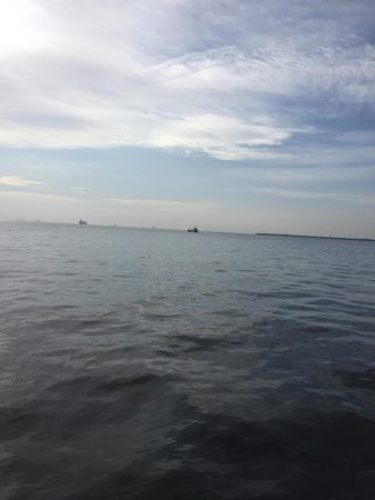 四日市沖堤防でショアジギング