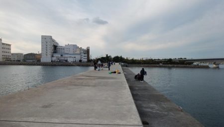 東二見白灯台波止へキス釣査