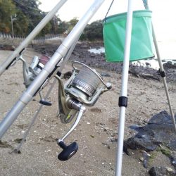 室津で投げ釣り!キスとタコ