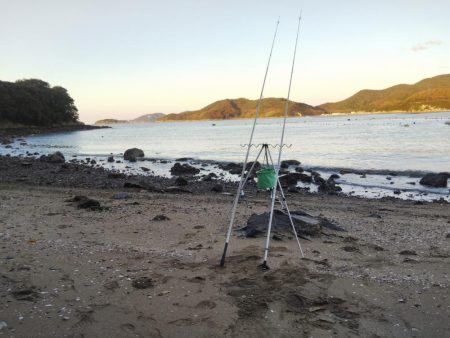 室津で投げ釣り!キスとタコ
