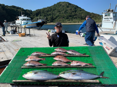 釣堀紀州さんにて