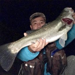 いつものドブ川で!