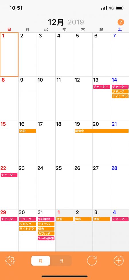 「LaGooN」蒼陽丸 日和号 釣果