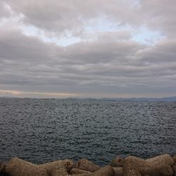 強風で寒かった…