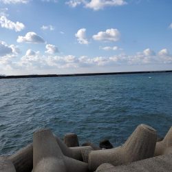 爆風と寒さに耐えながら