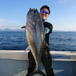 ジギングで寒ブリ