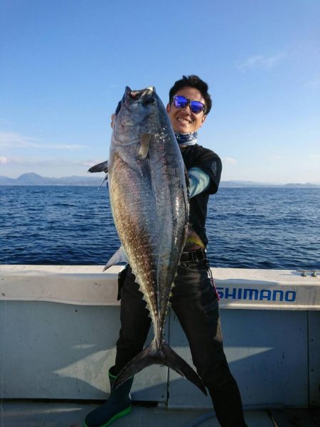 ジギングで寒ブリ