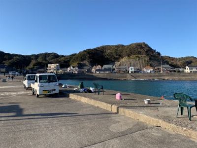 松部港 アジサビキ釣り