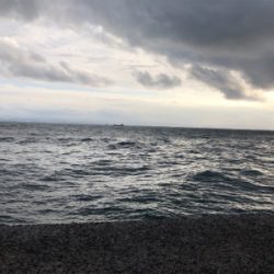 美保関先客が居たので…