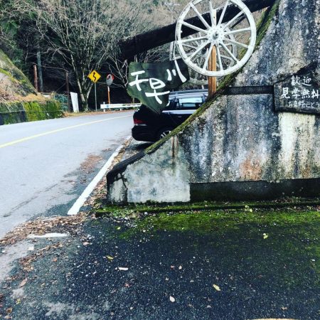 初！千早川マス釣り場