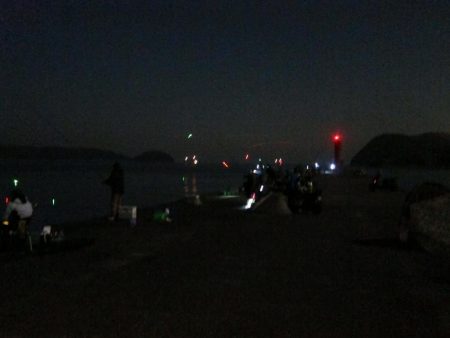 加太大波止でサバが釣れました