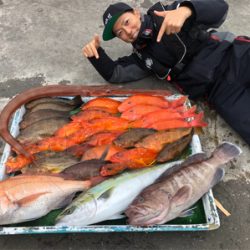 串本のタイガーフィッシング奏丸さんにて根魚ジギング&タイラバ