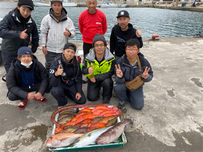 串本のタイガーフィッシング奏丸さんにて根魚ジギング&タイラバ