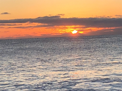 初日の出と共に