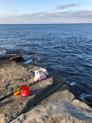 初釣り　磯フカセ