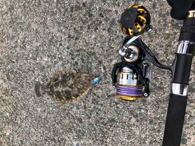 強風の中のショアジギング！