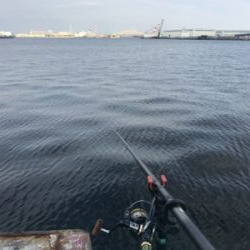 爆風中アジ釣り