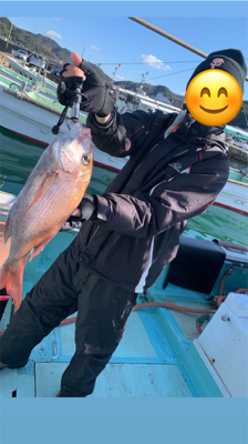 加太に鯛釣りに