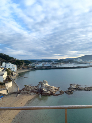 温泉旅行の合間に