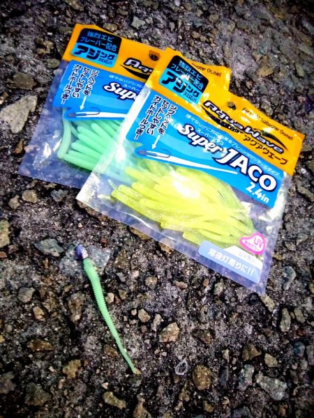 強風ジグ単アジング