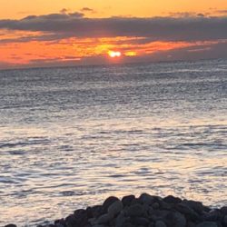 初日の出と共に