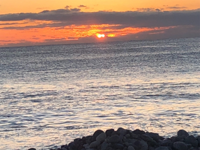 初日の出と共に