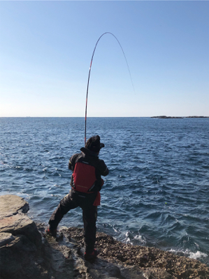 初釣り　磯フカセ