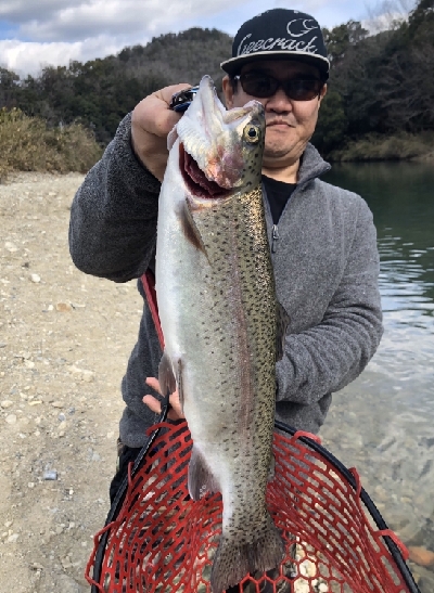 北田原マス釣場へgo