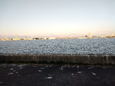 海の中も寒かった！