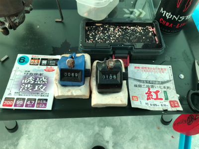 氷上わかさぎ初戦