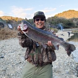 北田原マス釣場へgo