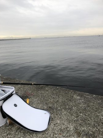 エビでサバを釣る@西宮ケーソン