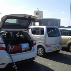 天候が悪く今週はアジも不調　イワシがつれました　下関フィッシングパーク