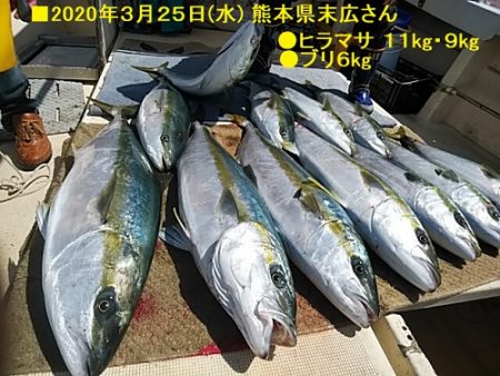 大物釣果速報！●光義丸：平戸市早福港