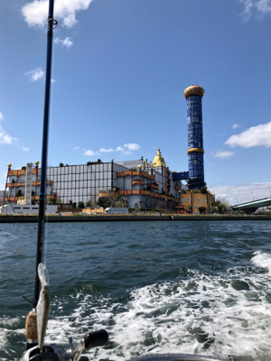 強風の中ボートシーバス&チニング