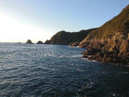 方座浦で磯釣り