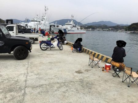 アジ2匹、ヒイラギ多数