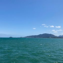 爆風の中の釣り